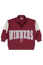 Erkek Çocuk Sweatshirt 2-5 Yaş Bordo - Paket