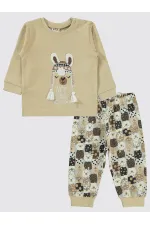 Bebek Pijama Takımı 0-24 Ay Sütlükahve - Paket