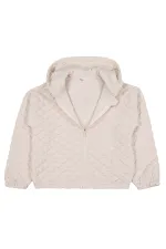 Gilet pour fille, 10-13 ans, couleur pierre - Emballage