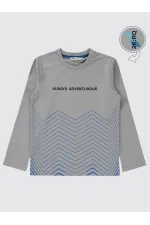 Sweat-shirt garçon 6-9 ans Gris - Lot