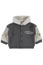 Gilet bébé 0-24 mois gris foncé - Lot