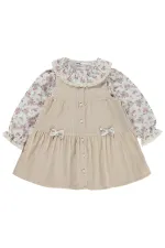 Combinaison et robe pour filles, 2-5 ans, beige - Emballage
