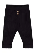 Baby Tracksuit Bottoms 0-24 Months Black - Pack