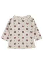 Bebek Sweatshirt 0-24 Ay Taş Rengi - Paket