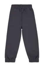 Boys Tracksuit Bottoms 6-9 Years Old Anthracite - Pack
