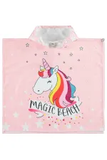 Kız Çocuk Pelerin 2-5 Yaş Pudra - Paket