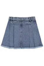 Girls' Skirt, Ages 6-9, Blue - Package