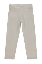 Pantalon garçon, 10-13 ans, couleur pierre foncée - Emballage