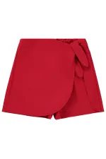 Kız Çocuk Etek 6-9 Yaş Kırmızı - Paket