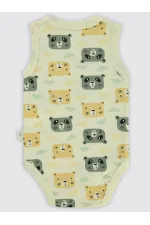 Baby Snap Bodysuit 0-24 Months Stone Color - Pack