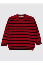 Pull garçon bordeaux 2-5 ans - Emballage