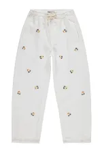 Pantalon pour fille, 10-13 ans, blanc cassé - Emballage