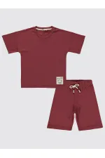 Boys' Suit 6-9 Years Old Claret Red - Package