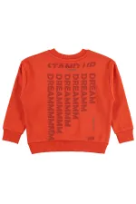 Sweat-shirt orange pour garçon - Emballage