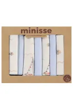 Baby Burp Cloths and Wipes 0-24 Months, Ecru - Pack