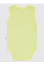 Bebek Çıtçıtlı Badi 0-24 Ay Limon Sarısı - Paket