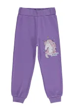 Bas de survêtement pour fille (2-5 ans), violet - Lot