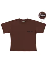 T-shirt garçon, 6-9 ans, couleur terre cuite - Lot T-shirt garçon, 6-9 ans, couleur terre cuite - Lot