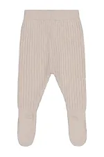 Baby Tracksuit Bottoms 0-24 Months Stone Color - Pack