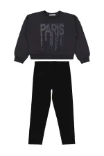 Combinaison fille anthracite 6-9 ans - Emballage