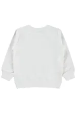 Kız Çocuk Sweatshirt 2-5 Yaş Kırık Beyaz - Paket