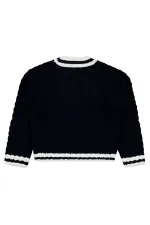 Kız Çocuk Kazak 10-13 Yaş Lacivert - Paket