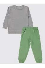 Boys Tracksuit Set 2-5 Years Old Gray - Package
