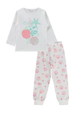 Girls' Pajama Set, Ages 2-5, Off-White - Package