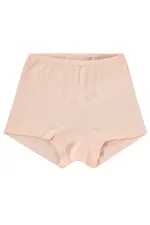 Kız Çocuk Boxer 2-9 Yaş Ekru-Somon - Paket