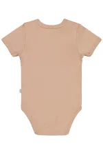 Body bébé à boutons-pression 0-24 mois, couleur café au lait - Emballage
