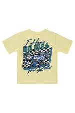 Erkek Çocuk Tişört Km 2-5 Yaş Açık Sarı - Paket