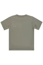 T-shirt garçon, 10-13 ans, gris clair - Lot