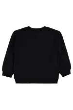 Kız Çocuk Sweatshirt Km 2-5 Yaş Siyah - Paket