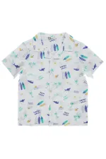 Boys' Shirt, Ages 2-5, White - Package