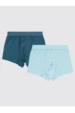 Erkek Çocuk Boxer 2-9 Yaş Mavi-Lacivert - Paket