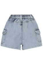 Kız Çocuk Şort 10-13 Yaş Mavi - Paket