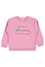 Kız Çocuk Sweatshirt Km 2-5 Yaş Soft Pembe - Paket