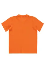 T-shirt garçon orange 6-9 ans - Emballage