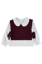 Ensemble d'équipe pour filles de 2 à 5 ans, bordeaux - Emballage