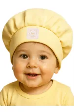 Bebek Bebe Şapka Bere ve Setler 0-24 Ay Sarı - Paket