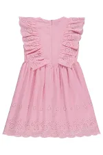 Kız Çocuk Jile ve Elbise 6-9 Yaş Koyu Pembe - Paket