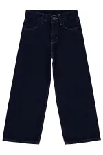 Kız Çocuk Pantolon Kot 6-9 Yaş Lacivert - Paket