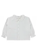 Girls' Shirt, Ages 6-9, Off-White - Package