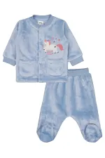 Baby Pajama Set 0-24 Months Ice Blue - Pack