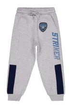 Pantalon de survêtement garçon, 6-9 ans, gris chiné - Lot