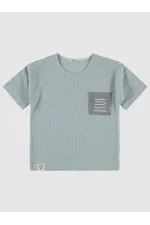 Lot de T-shirts bleus pour garçon de 6 à 9 ans