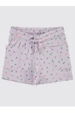 Kız Çocuk Şort 2-5 Yaş Lila - Paket