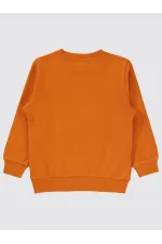 Erkek Çocuk Sweatshirt 2-5 Yaş Koyu Oranj - Paket