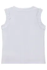 Lot de t-shirts blancs pour filles, 2-5 ans