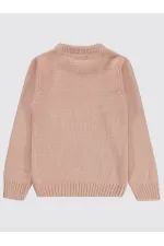 Pull pour fille de 6 à 9 ans, couleur poudre - Emballage